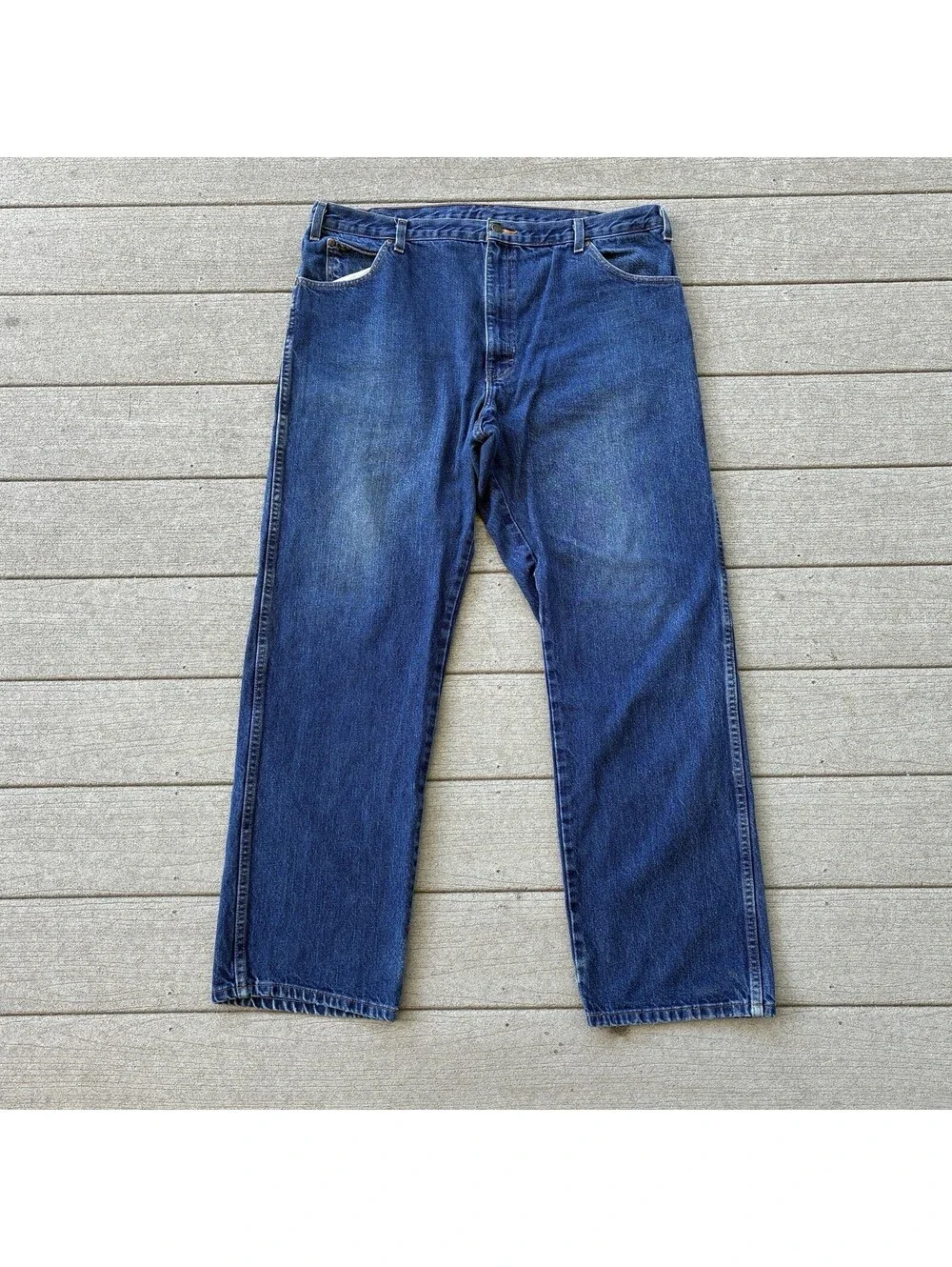 Dickies Men’s 40x34 Blue Denim Jeans 100% Cotton Straight Leg Workwear Carpenter